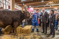 Bundesrat Alain Berset an der Olma-Eröffnung in St.Gallen. (Bild: Michel Canonica)