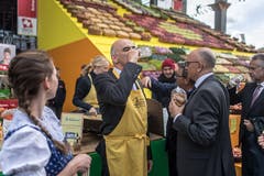 Bundesrat Alain Berset an der Olma-Eröffnung in St.Gallen. (Bild: Michel Canonica)