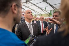 Bundesrat Alain Berset an der Olma-Eröffnung in St.Gallen. (Bild: Michel Canonica)