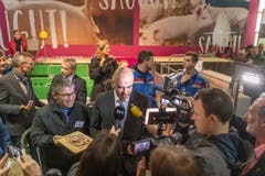 Bundesrat Alain Berset an der Olma-Eröffnung in St.Gallen. (Bild: Michel Canonica)