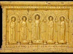 Höhepunkt der Ausstellung «Gold & Ruhm - Geschenke für die Ewigkeit» ist die tausendjährige goldene Basler Altartafel, die jetzt zur Sammlung des Musée de Cluny in Paris gehört. (Bild: Musée de Cluny - Musée national du Moyen Âge, Paris)