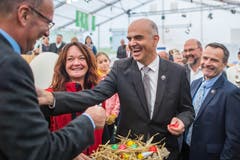 Bundesrat Alain Berset an der Olma-Eröffnung in St.Gallen. (Bild: Michel Canonica)