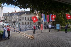 Bundesrat Alain Berset an der Olma-Eröffnung in St.Gallen. (Bild: Michel Canonica)
