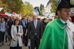 Bundesrat Alain Berset an der Olma-Eröffnung in St.Gallen. (Bild: Michel Canonica)