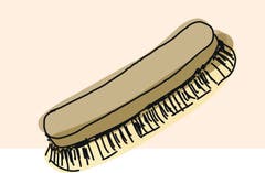 8. Glänzen mit einer weichen Bürste oder einem Stofflappen. Durch Reibungswärme schmilzt das Wachs und beginnt zu glänzen. Perfektionisten polieren den Schuh danach noch mit einem Nylonstrumpf und kreisförmigen Bewegungen.