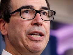 Die USA dringen auf einen Abbruch der Offensive und drohen Ankara harte Strafmassnahmen an. «Wenn wir müssen, können wir die türkische Wirtschaft stilllegen», warnte Finanzminister Steven Mnuchin. (Bild: KEYSTONE/AP/JACQUELYN MARTIN)