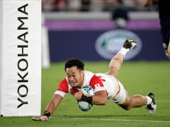 Kenki Fukuoka war im entscheidenden Gruppenspiel gegen Schottland der «Man of the match» und erzielte zwei Tries (Bild: KEYSTONE/AP/JAE HONG)