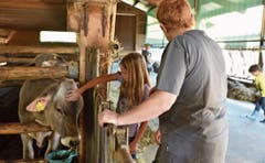 Die Chälbli in Malans trinken ihre Milch, und auf Matug werden die Backwaren mit Ei bepinselt.