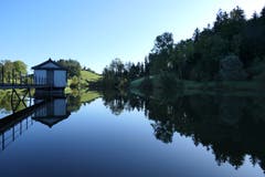 Ein perfektes Spiegelbild im Wenigerweiher, St. Gallen. (Bild: Toni Bürgin)