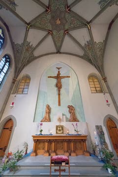Altar der öffentlichen Kirche.
