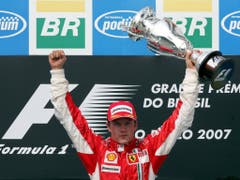 Seine erfolgreichste Zeit erlebte Räikkönen 2007 bis 2009 mit Ferrari. Seit seinem WM-Titel 2007 ist er noch immer Ferraris letzter Champion (Bild: KEYSTONE/EPA/GERO BRELOER)
