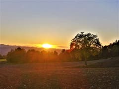 Zum Abschluss an diesem goldenen Herbsttag noch ein wunderschöner Sonnenuntergang. (Bild: Urs Gutfleisch, Ruswil, 16. Oktober 2019)