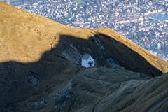 Traumsicht über die Klimsenkapelle (Bild: Hardy Konzelmann, Pilatus, 17. Oktober 2019)