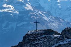Gipfelkreuz (Bild: Hardy Konzelmann, Pilatus, 17. Oktober 2019)