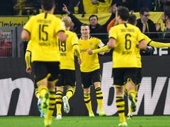 Alle Augen auf den Captain: Marco Reus führt Dortmund zum Sieg über Gladbach (Bild: KEYSTONE/AP/MARTIN MEISSNER)