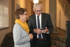 CVP-Nationalrat Leo Müller analysiert die Resultate. (Bild: Philipp Schmidli, Luzern, 20. Oktober 2019)