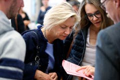 Nationalratskandidatin Karen Umbach (FDP). (Bild: Stefan Kaiser, Zug, 20. Oktober 2019)