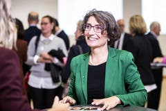 Die neu gewählte Nationalrätin Manuela Weichelt-Picard (Alternative - die Grünen). (KEYSTONE/Alexandra Wey)