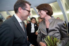 Beni Würth (CVP) und Susanne Vincenz-Stauffacher (FDP) (Bild: Ralph Ribi)