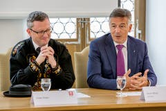 Der Kanton Nidwalden wird weiterhin durch Nationalrat Peter Keller (SVP) sowie Ständerat Hans Wicki (FDP) in Bern vertreten. (Bild: André A. Niederberger, Stans, 20. Oktober 2019)