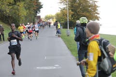 Die Läufer beim Winkel. (Bild: Jakob Ineichen, Horw, 27. Oktober 2019)