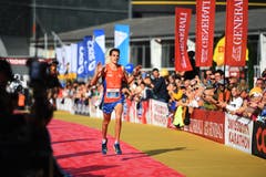 Zieleinlauf beim Verkehrshaus. (Bild: Corinne Glanzmann, Luzern, 27. Oktober 2019)
