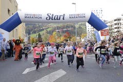 Start zum Maratholino. (Bild: Jakob Ineichen, Horw, 27. Oktober 2019)