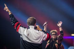 Neben Marc Sway stand auch Bligg auf der Bühne. (Bild: Michel Canonica)
