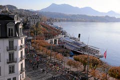 Blick auf den Schweizerhofquai. (Bild: Andy Mettler/swiss-image, Luzern, 27. Oktober 2019)