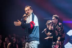 Neben Marc Sway stand auch Bligg auf der Bühne. (Bild: Michel Canonica)