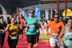 Zieleinlauf beim Verkehrshaus. (Bild: Corinne Glanzmann, Luzern, 27. Oktober 2019)