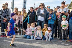 Maratholino auf der Seebrücke. (Bild: Patrick Hürlimann, Luzern, 27. Oktober 2019)