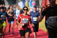 Zieleinlauf beim Verkehrshaus. (Bild: Corinne Glanzmann, Luzern, 27. Oktober 2019)