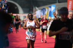 Zieleinlauf beim Verkehrshaus. (Bild: Corinne Glanzmann, Luzern, 27. Oktober 2019)