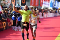 Zieleinlauf beim Verkehrshaus. (Bild: Corinne Glanzmann, Luzern, 27. Oktober 2019)