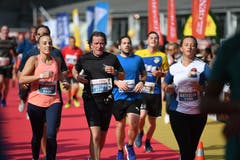 Zieleinlauf beim Verkehrshaus. (Bild: Corinne Glanzmann, Luzern, 27. Oktober 2019)