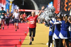 Zieleinlauf beim Verkehrshaus. (Bild: Corinne Glanzmann, Luzern, 27. Oktober 2019)
