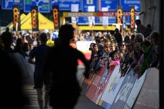 Zieleinlauf beim Verkehrshaus. (Bild: Corinne Glanzmann, Luzern, 27. Oktober 2019)