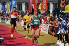 Zieleinlauf beim Verkehrshaus. (Bild: Corinne Glanzmann, Luzern, 27. Oktober 2019)