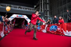 Auch dwer Speaker beim KKL ist mit vollem Einsatz dabei. (Bild: Dominik Wunderli, Luzern, 27. Oktober 2019)