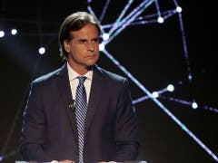 Der 46-jährige Luis Lacalle Pou vom konservativen Partido Nacional wird in vier Wochen zur Stichwahl um das Präsidentenamt in Uruguay antreten. (Bild: KEYSTONE/EPA EFE/RAUL MARTINEZ)