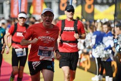 Zieleinlauf beim Verkehrshaus. (Bild: Corinne Glanzmann, Luzern, 27. Oktober 2019)