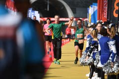 Zieleinlauf beim Verkehrshaus. (Bild: Corinne Glanzmann, Luzern, 27. Oktober 2019)