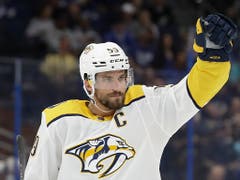 Roman Josi hat gut lachen: Mit einem Jahressalär von gut 9 Millionen Dollar in den nächsten acht Jahren dürfte der Berner bei den Nashville Predators zum am drittbesten bezahlten Verteidiger der NHL werden (Bild: KEYSTONE/AP/CHRIS O'MEARA)