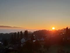 Morgenstimmung über Amlikon. (Bild: Fabienne Stark)