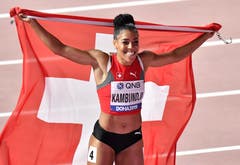 Mujinga Kambundji holt sich sensationell die Bronze-Medaille an der Leichtathletik-WM in Doha.