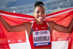 Mujinga Kambundji holt sich sensationell die Bronze-Medaille an der Leichtathletik-WM in Doha.