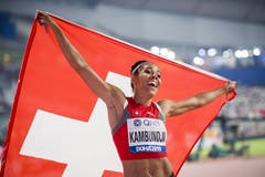 Mujinga Kambundji holt sich sensationell die Bronze-Medaille an der Leichtathletik-WM in Doha.