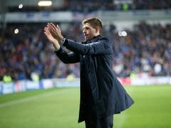 Steven Gerrards neue Rolle an der Seitenlinie der Glasgw Rangers (Bild: KEYSTONE/EPA/ROBERT PERRY)