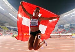 Mujinga Kambundji holt sich sensationell die Bronze-Medaille an der Leichtathletik-WM in Doha.